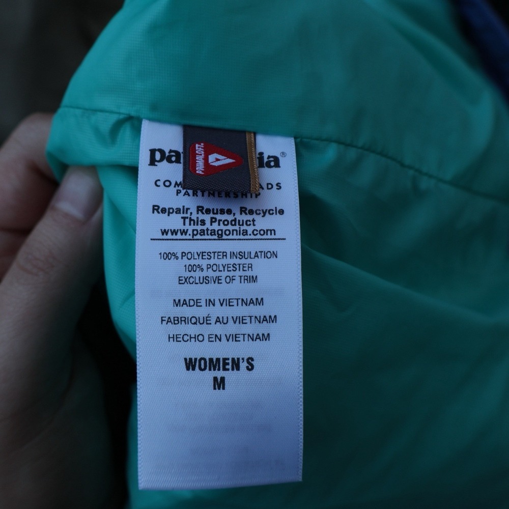 Patagonia Womens Medium Nano Puff Vest Violet Blue Full Zip Up Quilted Jacket - Picture 4 of 9